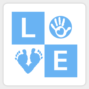 Baby boy baby hand and foot Sticker